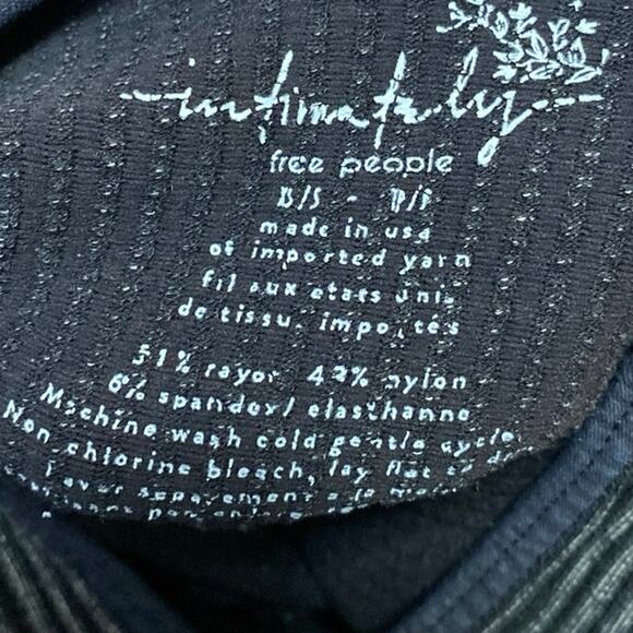 Free People Intimately Gray Ribbed Knit Sleeveless Sweater Tank Top Size XS/S - Picture 3 of 3